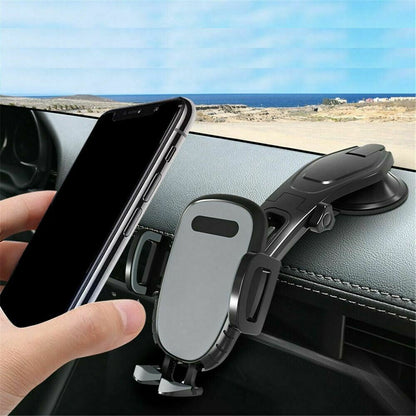 Adjustable 360° Rotating Car Phone Mount – Gravity Dashboard Holder for GPS & Smartphones