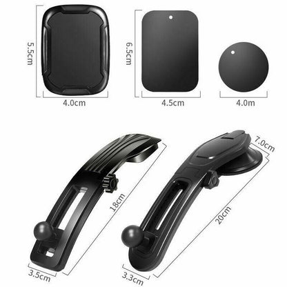 Adjustable 360° Rotating Car Phone Mount – Gravity Dashboard Holder for GPS & Smartphones