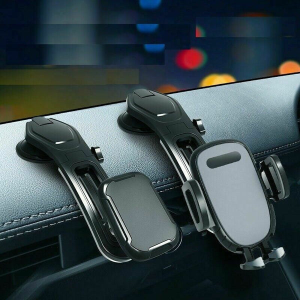 Adjustable 360° Rotating Car Phone Mount – Gravity Dashboard Holder for GPS & Smartphones