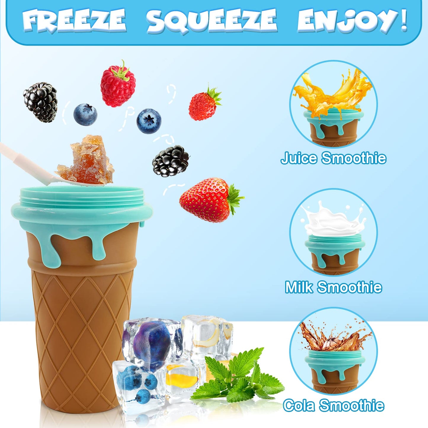 Quick-Frozen Slushy Maker – 500ml Summer Cup