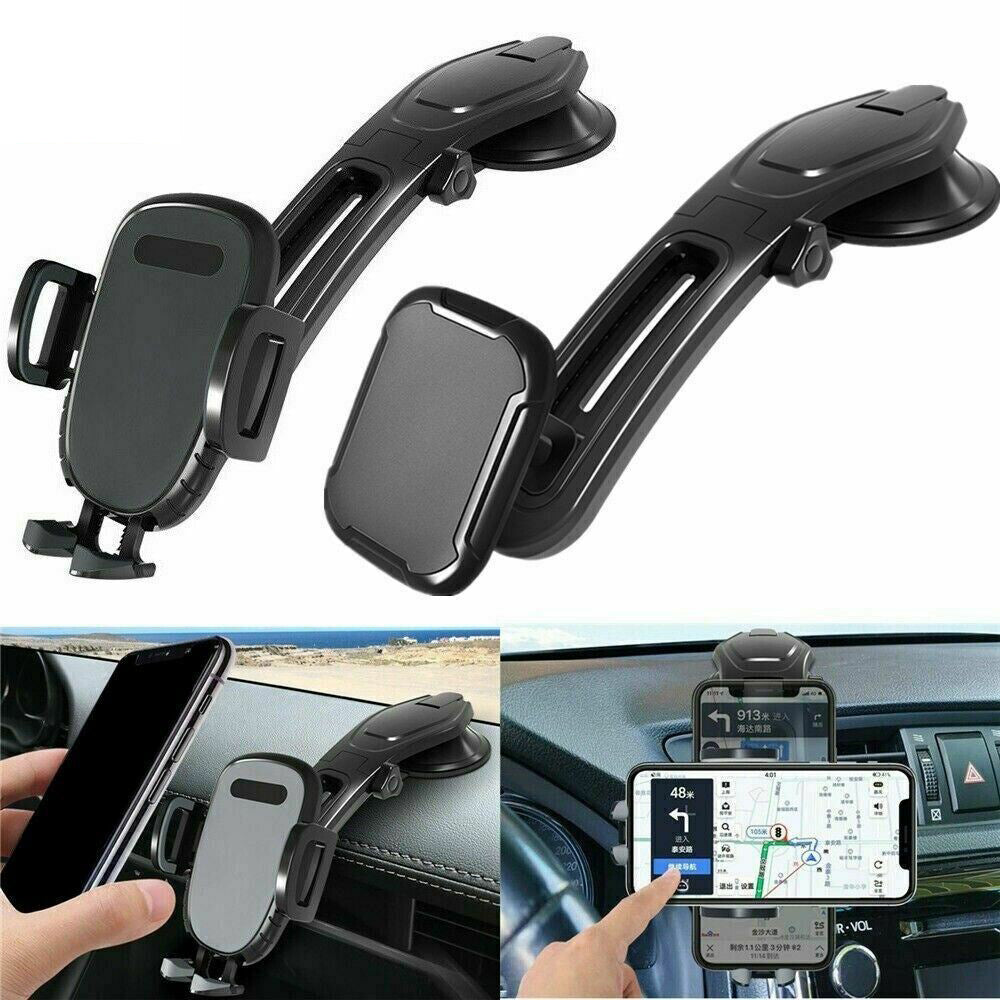 Adjustable 360° Rotating Car Phone Mount – Gravity Dashboard Holder for GPS & Smartphones