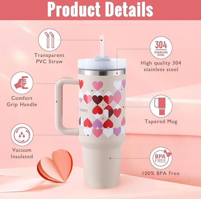 40oz Spill Proof Tumbler – Hot & Cold Insulated